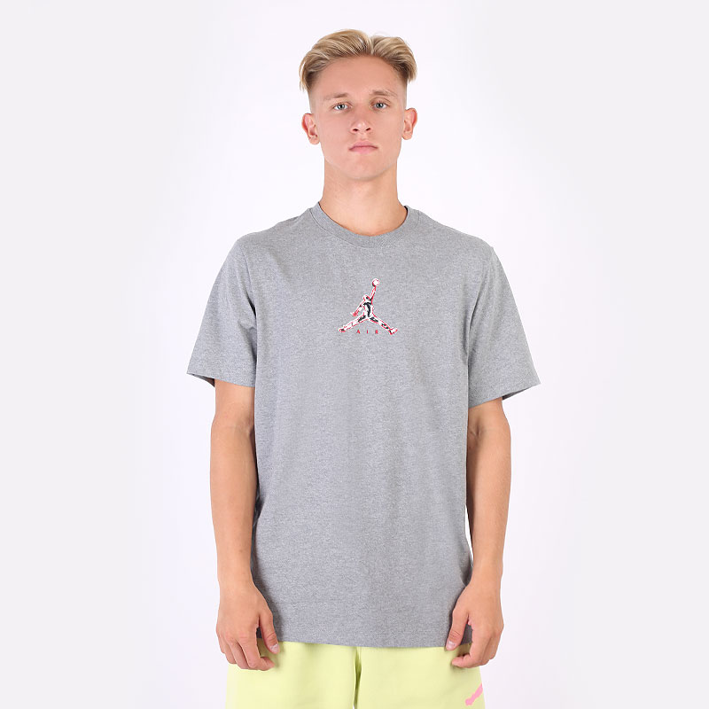 мужская серая футболка Jordan 23 Swoosh Short Sleeve Crew CZ8378-091 - цена, описание, фото 3